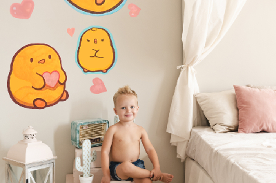 рисунок на стене, оформление детской комнаты